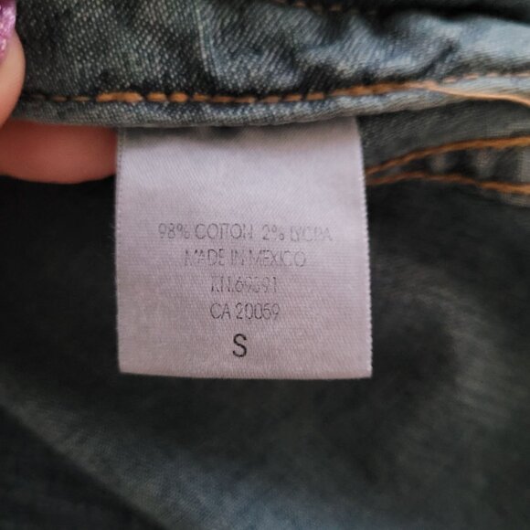 Putumayo Womens Denim Jean Jacket Size Small Blue Retro 90s - Picture 6 of 12